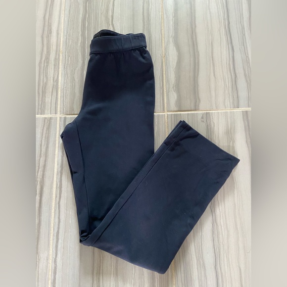 NWOT Lafayette 148 NY Dark Navy Elastic Waist Pull On Viscose Stretch Pants Sz S - Picture 10 of 16